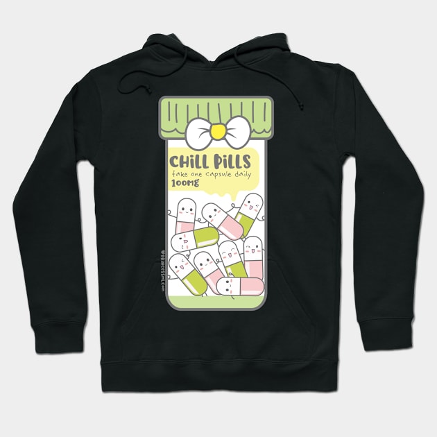 chill pills cute pills cartoon Hoodie by princessmi-com